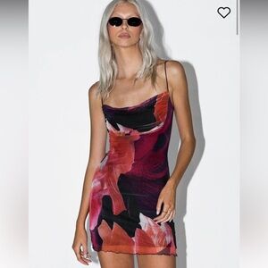 New with tags! Size 2 Sugar Mini Dress in Red Multi - Princess Polly